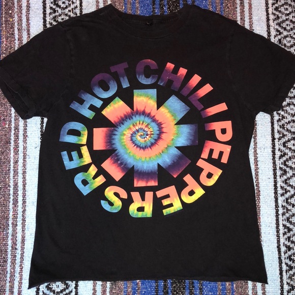 Red Hot Chili Peppers Crop Top Tee Shirt - Picture 1 of 12